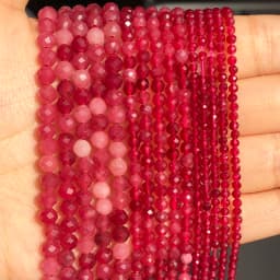 Natural Faceted Agates Moonstone Tourmaline Prehnites Jades Stone Beads For Jewelry DIY Making Bracelet Accessories 15'' 2 3 4mm