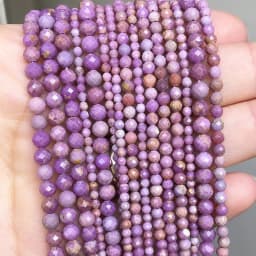 Natural Faceted Agates Moonstone Tourmaline Prehnites Jades Stone Beads For Jewelry DIY Making Bracelet Accessories 15'' 2 3 4mm
