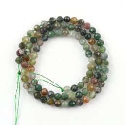 Natural Faceted Agates Moonstone Tourmaline Prehnites Jades Stone Beads For Jewelry DIY Making Bracelet Accessories 15'' 2 3 4mm