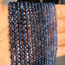 Natural Faceted Agates Moonstone Tourmaline Prehnites Jades Stone Beads For Jewelry DIY Making Bracelet Accessories 15'' 2 3 4mm