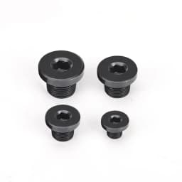 M8x1 M10x1 M10x1.5 M12x1 M12x1.25 M12x1.5 M14x1.5 Carbon Steel End Plug Cap With Flange Hex Socket Hydraulic Steam Oil Gas