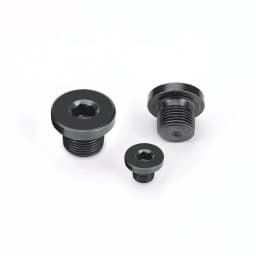 M8x1 M10x1 M10x1.5 M12x1 M12x1.25 M12x1.5 M14x1.5 Carbon Steel End Plug Cap With Flange Hex Socket Hydraulic Steam Oil Gas