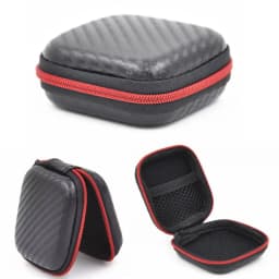 Mini Portable Earphone Case Headphones Bags USB Cable U Disk Storage Carrying Hard Bag for KZ Samsung Wired Headset Box