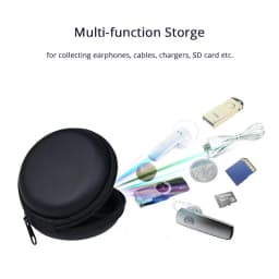 Mini Portable Earphone Case Headphones Bags USB Cable U Disk Storage Carrying Hard Bag for KZ Samsung Wired Headset Box