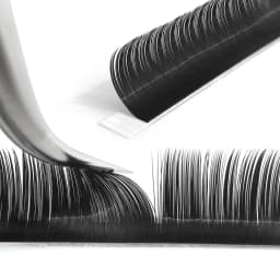 GAHAMACA Classic Individual Eyelash C/CC/D Curl Premade Classic Lashes Extensions Natural Soft Faux Cils Professional Cosmetics