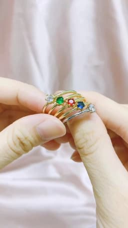 Wedding Bride Rings For Women Mini Cute Yellow Gold Color Jewellry Zircon Engagement Thin Ring Wholesale Jewelry R112