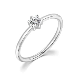 Wedding Bride Rings For Women Mini Cute Yellow Gold Color Jewellry Zircon Engagement Thin Ring Wholesale Jewelry R112