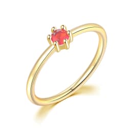 Wedding Bride Rings For Women Mini Cute Yellow Gold Color Jewellry Zircon Engagement Thin Ring Wholesale Jewelry R112
