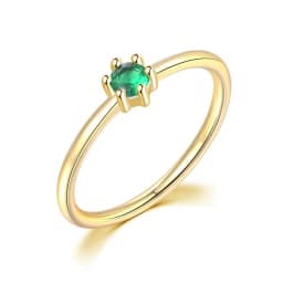 Wedding Bride Rings For Women Mini Cute Yellow Gold Color Jewellry Zircon Engagement Thin Ring Wholesale Jewelry R112
