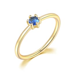 Wedding Bride Rings For Women Mini Cute Yellow Gold Color Jewellry Zircon Engagement Thin Ring Wholesale Jewelry R112