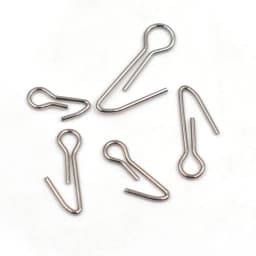 MNFT 100Pcs 304 Stainless Steel Soft Bait Hook Needle Fishing Sinker Weight Loops Head Lead Accessories Centering Pins