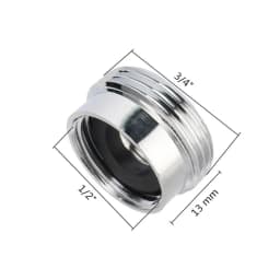 3/4" Female Thread To 1/2" Male Thread Brass Connector Water Gun Adapter Faucet Tap Accessories Garden Hose Repair Pipe Fittings