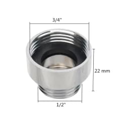 3/4" Female Thread To 1/2" Male Thread Brass Connector Water Gun Adapter Faucet Tap Accessories Garden Hose Repair Pipe Fittings