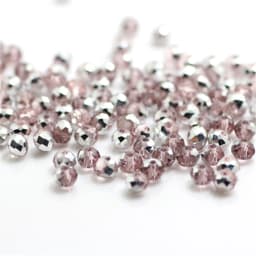 Isywaka B-Multicolor 4*6mm 50pcs Rondelle Austria Faceted Crystal Glass Beads Loose Spacer Round Beads for Jewelry Making