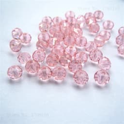 Isywaka B-Multicolor 4*6mm 50pcs Rondelle Austria Faceted Crystal Glass Beads Loose Spacer Round Beads for Jewelry Making