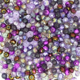 Isywaka B-Multicolor 4*6mm 50pcs Rondelle Austria Faceted Crystal Glass Beads Loose Spacer Round Beads for Jewelry Making