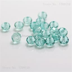 Isywaka B-Multicolor 4*6mm 50pcs Rondelle Austria Faceted Crystal Glass Beads Loose Spacer Round Beads for Jewelry Making
