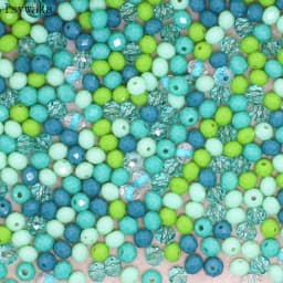 Isywaka B-Multicolor 4*6mm 50pcs Rondelle Austria Faceted Crystal Glass Beads Loose Spacer Round Beads for Jewelry Making