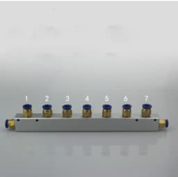 Pushfit 8mm 2/3/4/5/6/7/8/9/10 Ways Pneumatic Air Manifold Block Splitter 20x25mm With Couplers