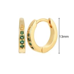 925 Sterling Silver Needle Niche Classic Colorful Zircon Hoop Earrings Women Delicate Charm Jewelry Huggie Earring Accessories