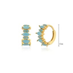 925 Sterling Silver Needle Niche Classic Colorful Zircon Hoop Earrings Women Delicate Charm Jewelry Huggie Earring Accessories