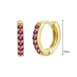 925 Sterling Silver Needle Niche Classic Colorful Zircon Hoop Earrings Women Delicate Charm Jewelry Huggie Earring Accessories