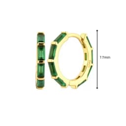 925 Sterling Silver Needle Niche Classic Colorful Zircon Hoop Earrings Women Delicate Charm Jewelry Huggie Earring Accessories