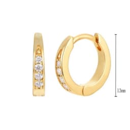 925 Sterling Silver Needle Niche Classic Colorful Zircon Hoop Earrings Women Delicate Charm Jewelry Huggie Earring Accessories