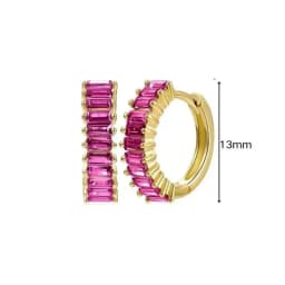 925 Sterling Silver Needle Niche Classic Colorful Zircon Hoop Earrings Women Delicate Charm Jewelry Huggie Earring Accessories