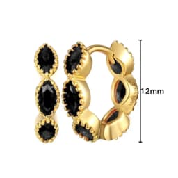 925 Sterling Silver Needle Niche Classic Colorful Zircon Hoop Earrings Women Delicate Charm Jewelry Huggie Earring Accessories
