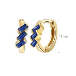 925 Sterling Silver Needle Niche Classic Colorful Zircon Hoop Earrings Women Delicate Charm Jewelry Huggie Earring Accessories