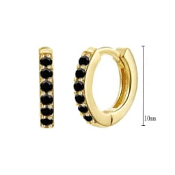 925 Sterling Silver Needle Niche Classic Colorful Zircon Hoop Earrings Women Delicate Charm Jewelry Huggie Earring Accessories