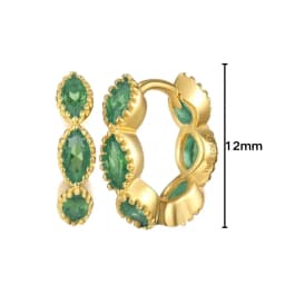 925 Sterling Silver Needle Niche Classic Colorful Zircon Hoop Earrings Women Delicate Charm Jewelry Huggie Earring Accessories