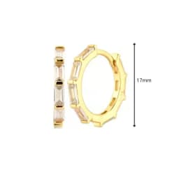 925 Sterling Silver Needle Niche Classic Colorful Zircon Hoop Earrings Women Delicate Charm Jewelry Huggie Earring Accessories
