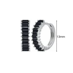 925 Sterling Silver Needle Niche Classic Colorful Zircon Hoop Earrings Women Delicate Charm Jewelry Huggie Earring Accessories