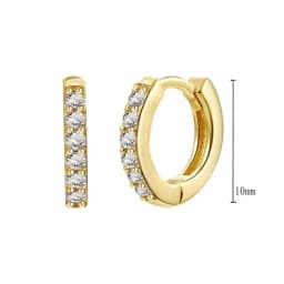925 Sterling Silver Needle Niche Classic Colorful Zircon Hoop Earrings Women Delicate Charm Jewelry Huggie Earring Accessories