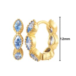 925 Sterling Silver Needle Niche Classic Colorful Zircon Hoop Earrings Women Delicate Charm Jewelry Huggie Earring Accessories