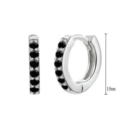 925 Sterling Silver Needle Niche Classic Colorful Zircon Hoop Earrings Women Delicate Charm Jewelry Huggie Earring Accessories