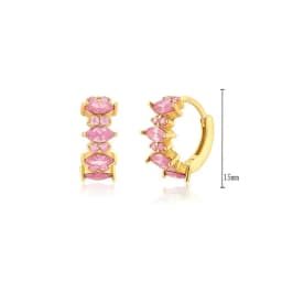 925 Sterling Silver Needle Niche Classic Colorful Zircon Hoop Earrings Women Delicate Charm Jewelry Huggie Earring Accessories