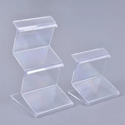 1PCS Acrylic Transparent Display Shelf Mobile book Wallet Glasses Rack single/double layers Jewellery Display Stand Packaging