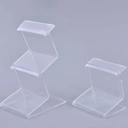 1PCS Acrylic Transparent Display Shelf Mobile book Wallet Glasses Rack single/double layers Jewellery Display Stand Packaging