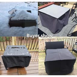 75 Sizes Furniture Waterproof Cover For Rattan Table Cube Chair Sofa Rain Garden Patio Protective Cover Black and Silver