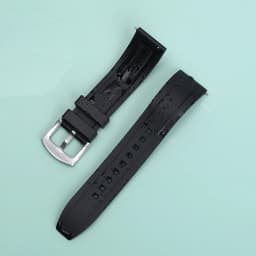 Quality Fluoro Rubber Watch Strap 18mm 19mm 20mm 21mm 22mm 24mm Sport Watchband Black Green Wristband With Quick Release Band