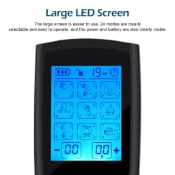 Tens Unit 36 Modes 20 Intensity Electric Stimulation Massager Muscle EMS Therapy Pain Relief Adjustable Lightweight LCD Display