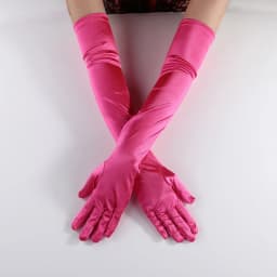 65CM 70CM Lengthen Satin Gloves Women Wedding Evening Party Etiquette Long Gloves Performance Clothing Accessories Mittens T181