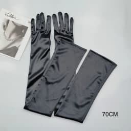 65CM 70CM Lengthen Satin Gloves Women Wedding Evening Party Etiquette Long Gloves Performance Clothing Accessories Mittens T181