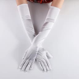 65CM 70CM Lengthen Satin Gloves Women Wedding Evening Party Etiquette Long Gloves Performance Clothing Accessories Mittens T181