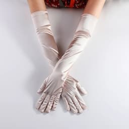 65CM 70CM Lengthen Satin Gloves Women Wedding Evening Party Etiquette Long Gloves Performance Clothing Accessories Mittens T181