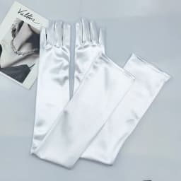 65CM 70CM Lengthen Satin Gloves Women Wedding Evening Party Etiquette Long Gloves Performance Clothing Accessories Mittens T181