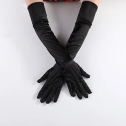65CM 70CM Lengthen Satin Gloves Women Wedding Evening Party Etiquette Long Gloves Performance Clothing Accessories Mittens T181